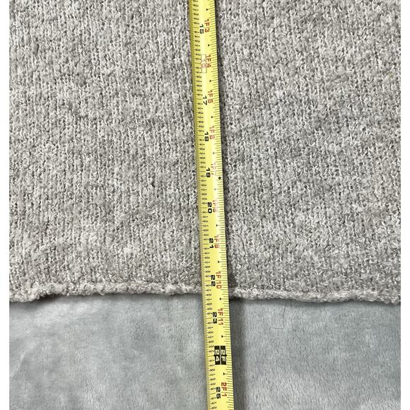 Natural Life Wool Blend Sweater Oversized XS Gray Nubbly Light Chunky Neutral - Picture 10 of 10